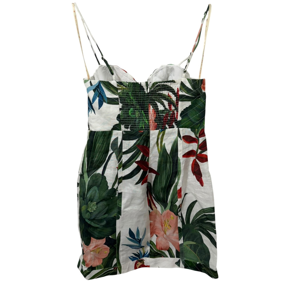 FARM Rio Off-White Midnight Macaw Fiesta Mini Dress Size S