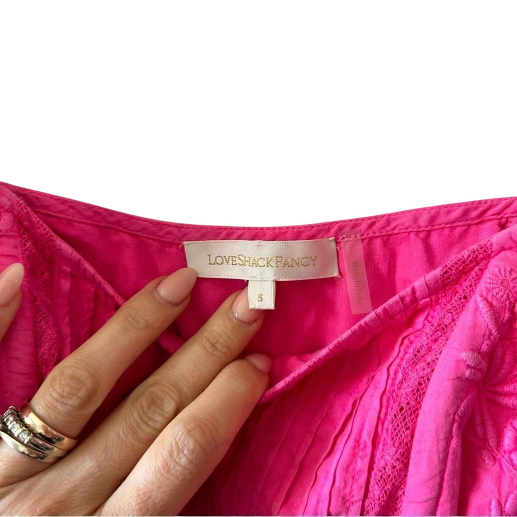 LoveShackFancy Breonna Top Size S