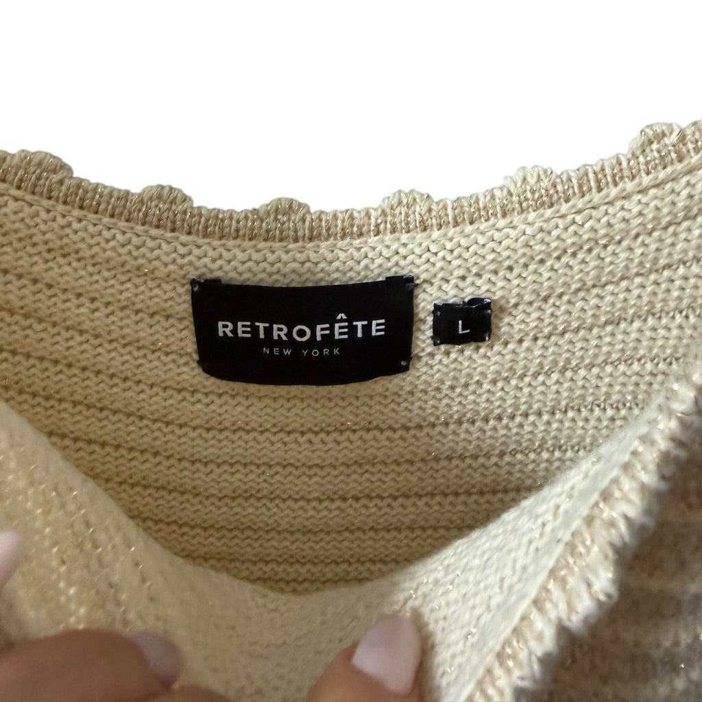 Retrofete Avril Knit Crochet Dress Size L