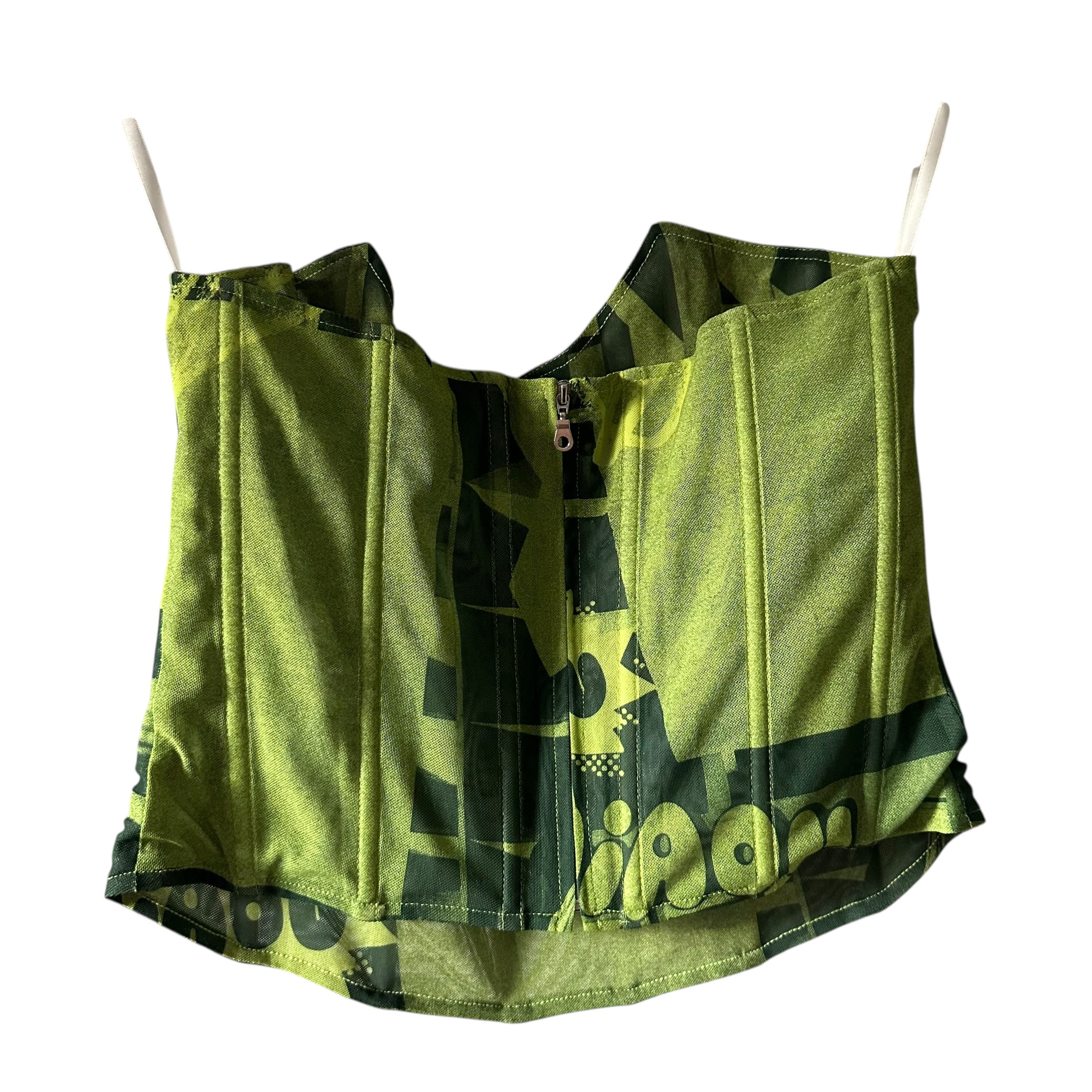 Miaou Leia Green Corset Top Size S