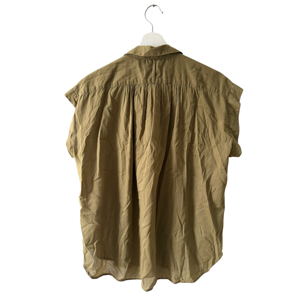 Nili Lotan Normandy Effortless Cotton Blouse Top Size XS