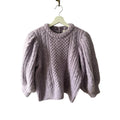 Sea New York Ebba Puff Sleeve Cable Sweater Size S