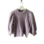 Sea New York Ebba Puff Sleeve Cable Sweater Size S