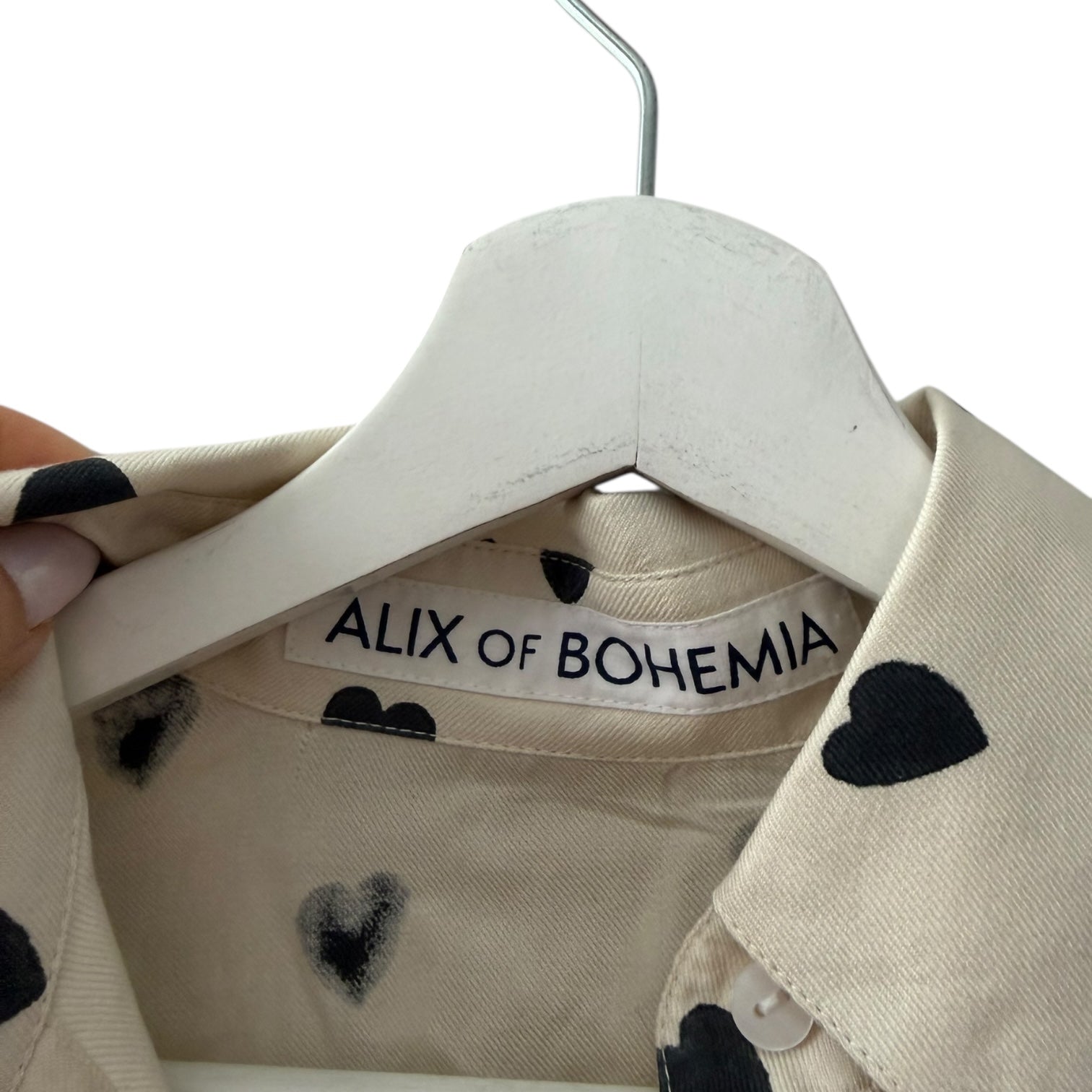Alix of Bohemia Dolly Onyx Heart Shirt Size XS