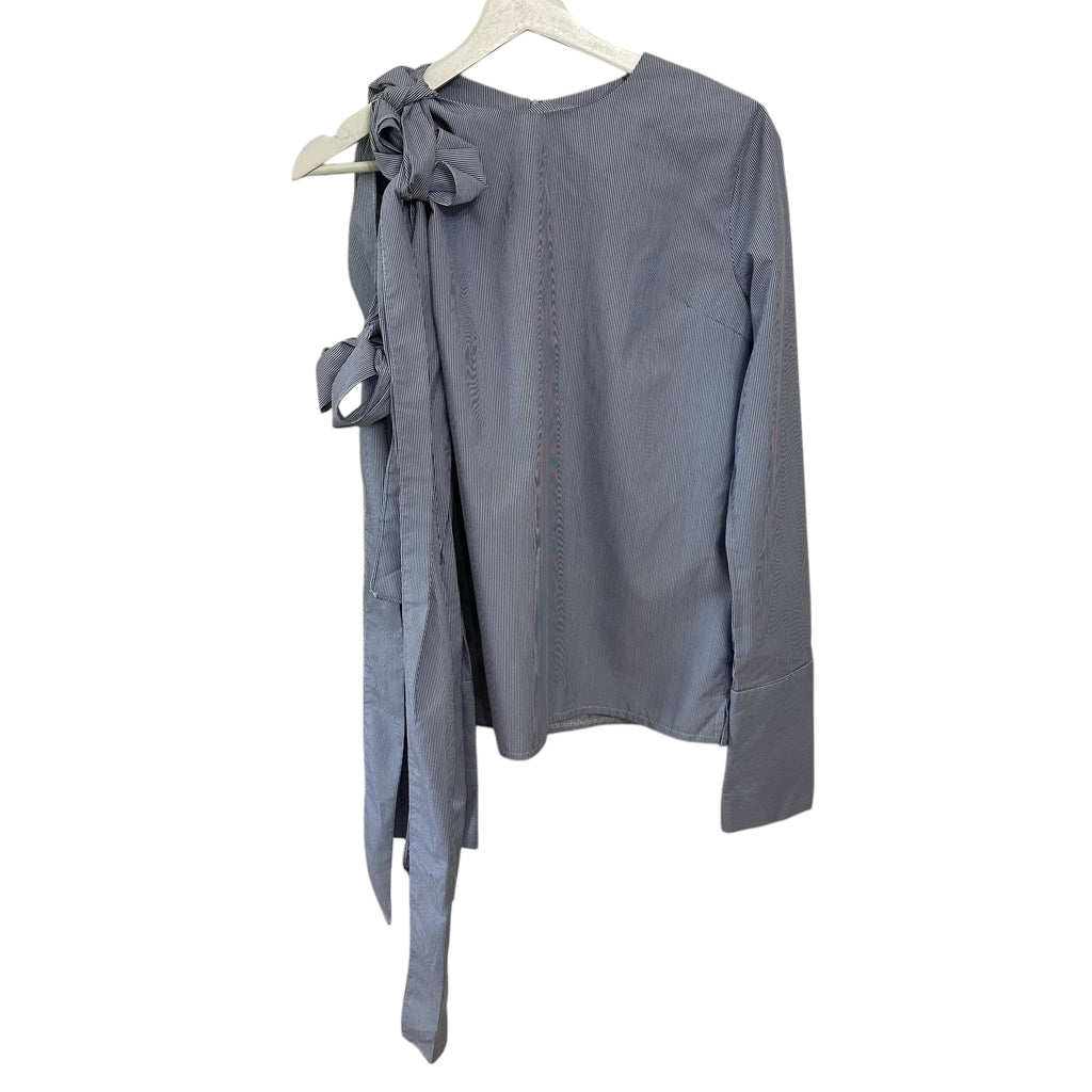 Frankie Shop Pinstripe Bow Detail on Sleeve Size XS