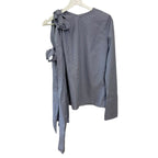 Frankie Shop Pinstripe Bow Detail on Sleeve Size XS