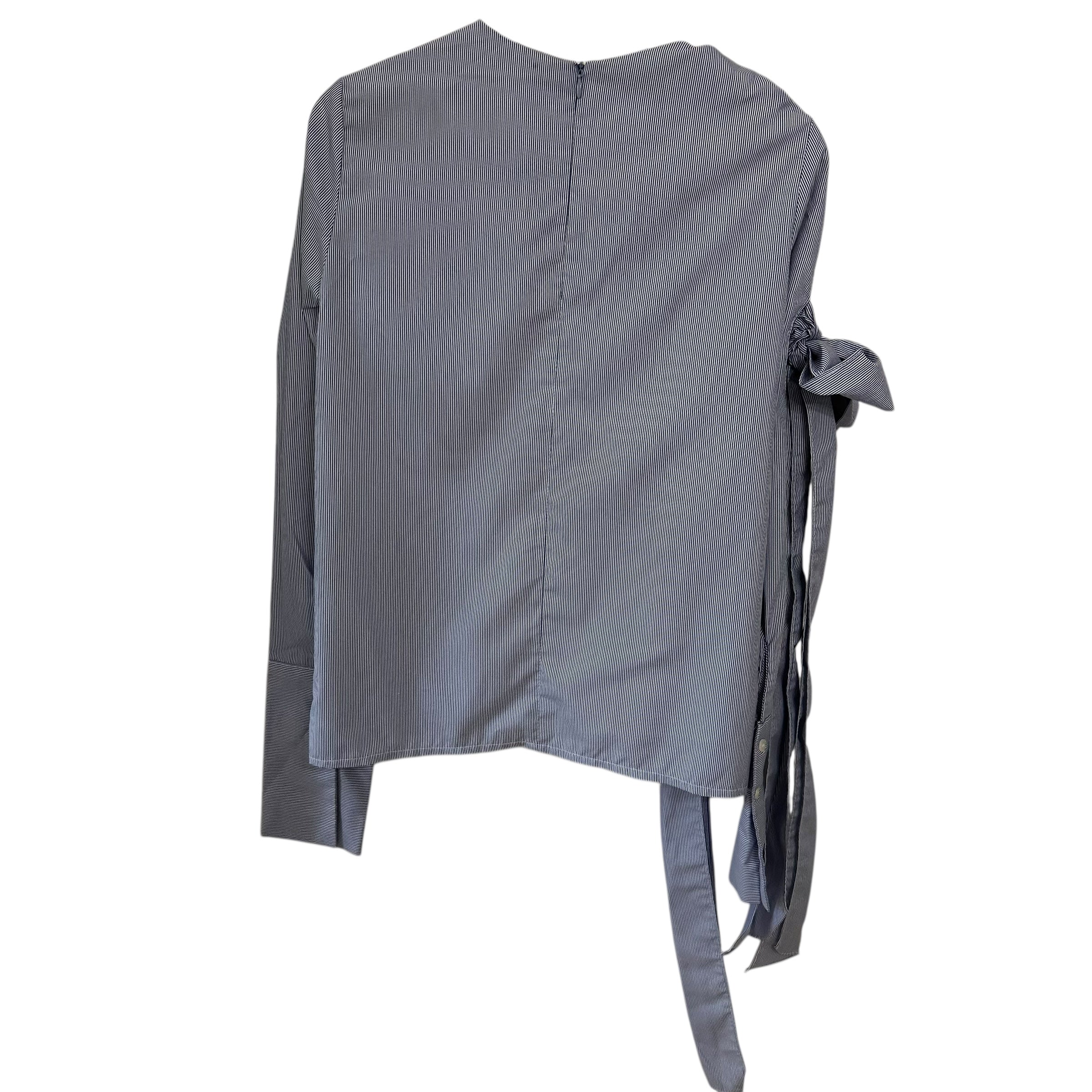 Frankie Shop Pinstripe Bow Detail on Sleeve Size XS