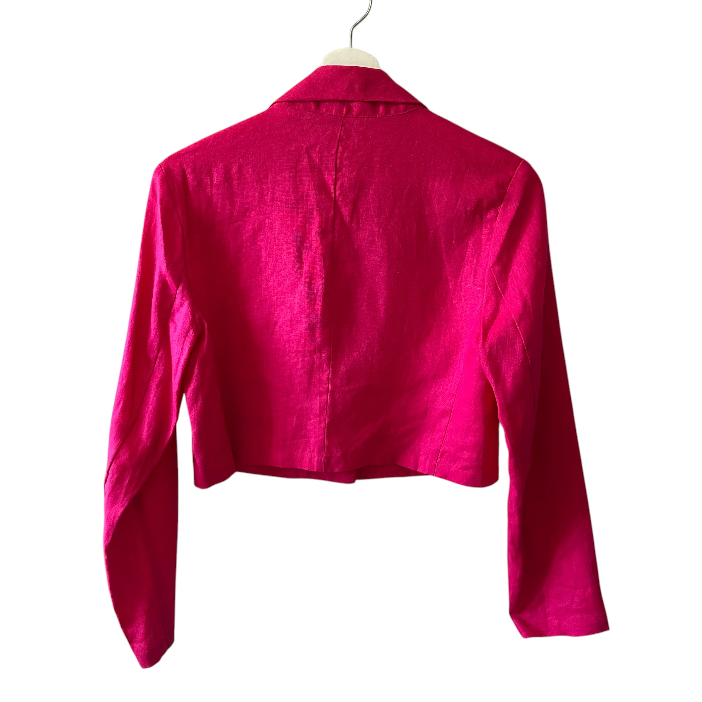 Reformation Elton Linen Crop Blazer Size 2