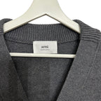 Ami Grey Wool Ami De Coeur Cardigan Size L