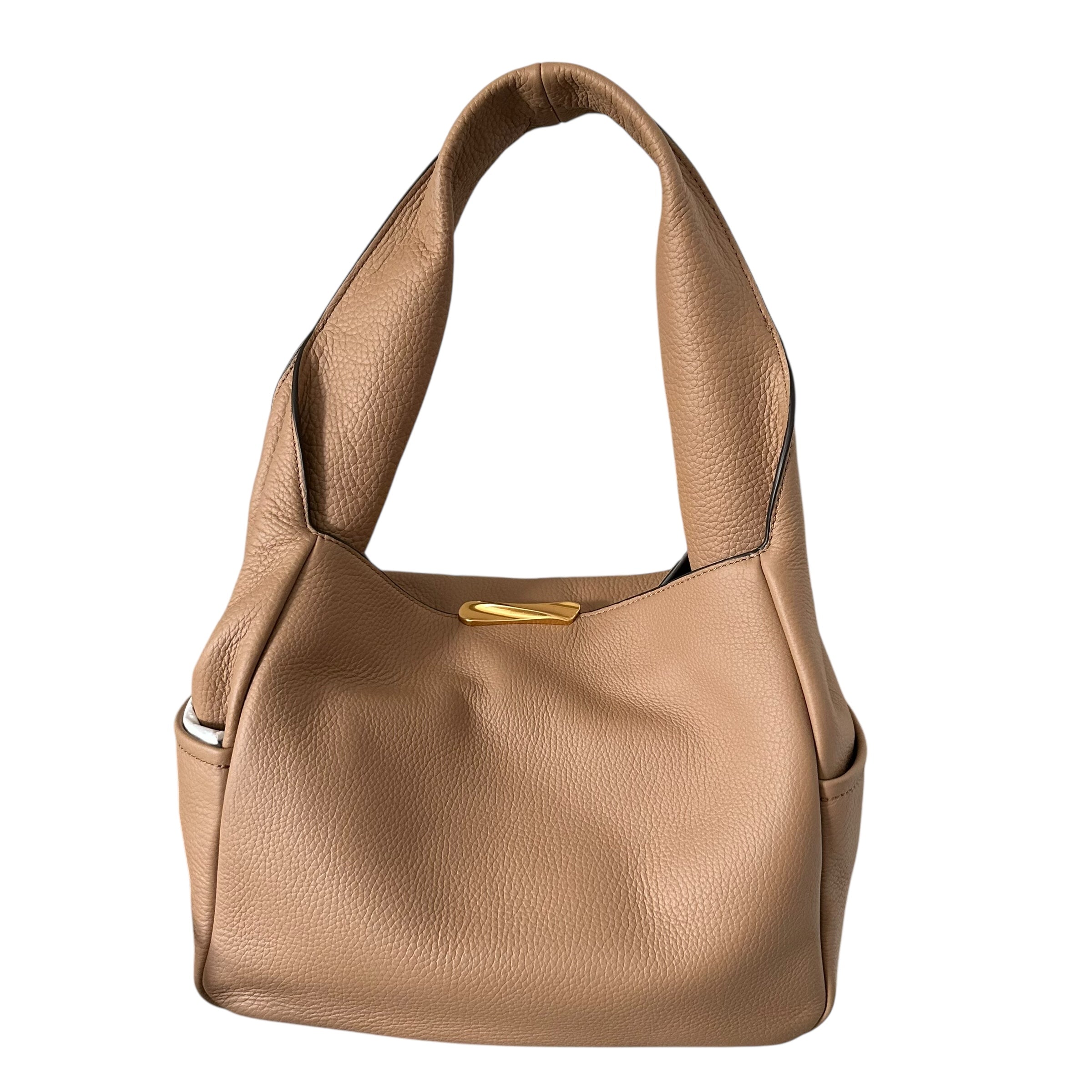 Donna Karan Amagansett Soft-Rolled Leather Shoulder with Sculpted Magnet Closure