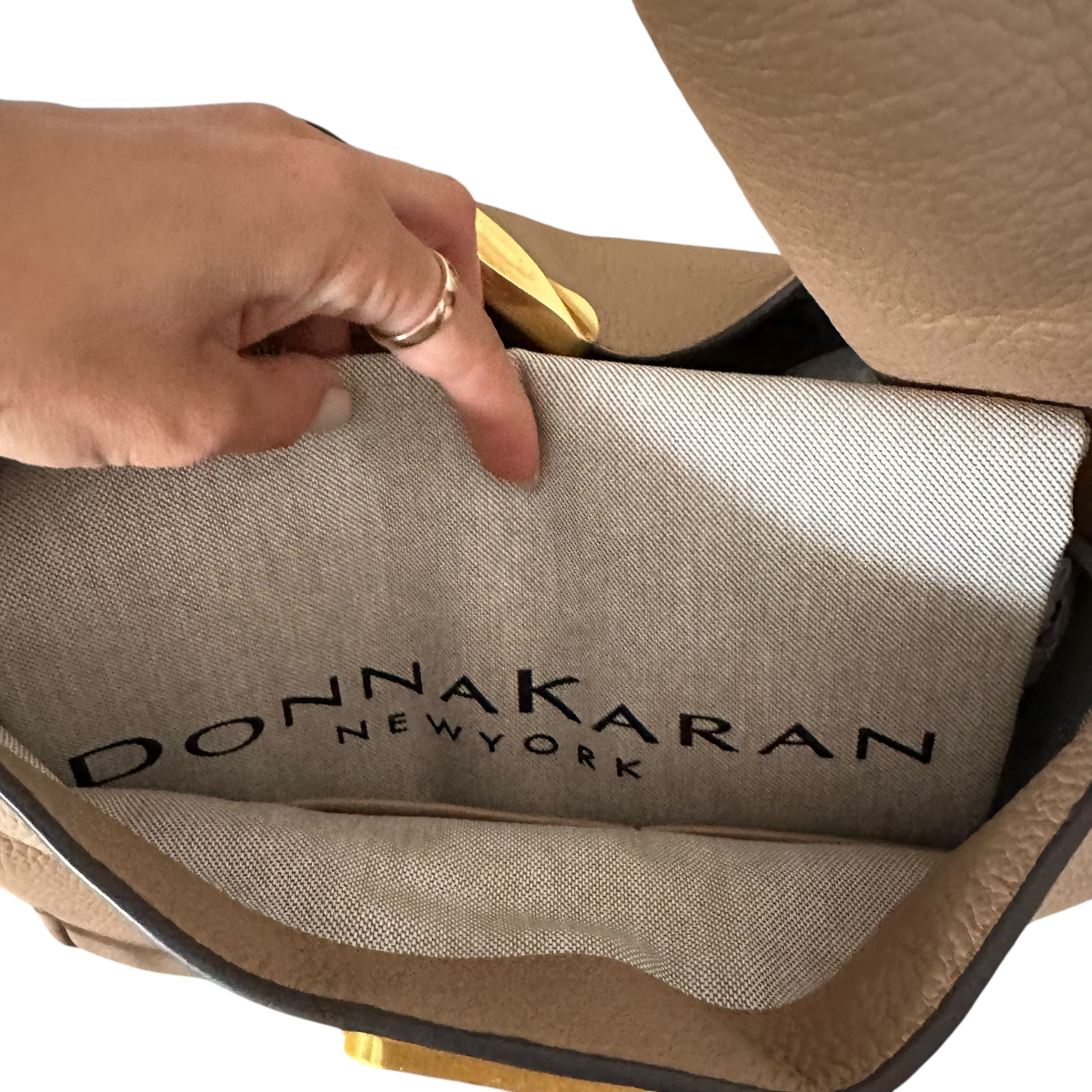 Donna Karan Amagansett Soft-Rolled Leather Shoulder with Sculpted Magnet Closure