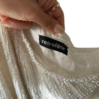 Retrofete Ella Sequin One Shoulder Mini Cocktail Dress Size XS