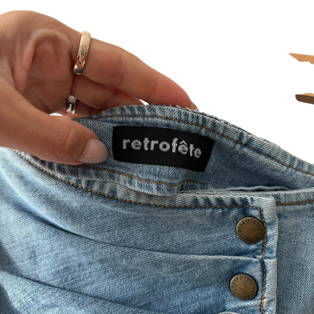 Retrofête Willa Denim Skirt Size XS