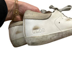 Golden Goose Super-Star with Perforated Star and Ice Gray Heel Tab Size 40