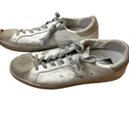 Golden Goose Super-Star with Perforated Star and Ice Gray Heel Tab Size 40