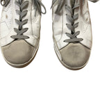 Golden Goose Super-Star with Perforated Star and Ice Gray Heel Tab Size 40