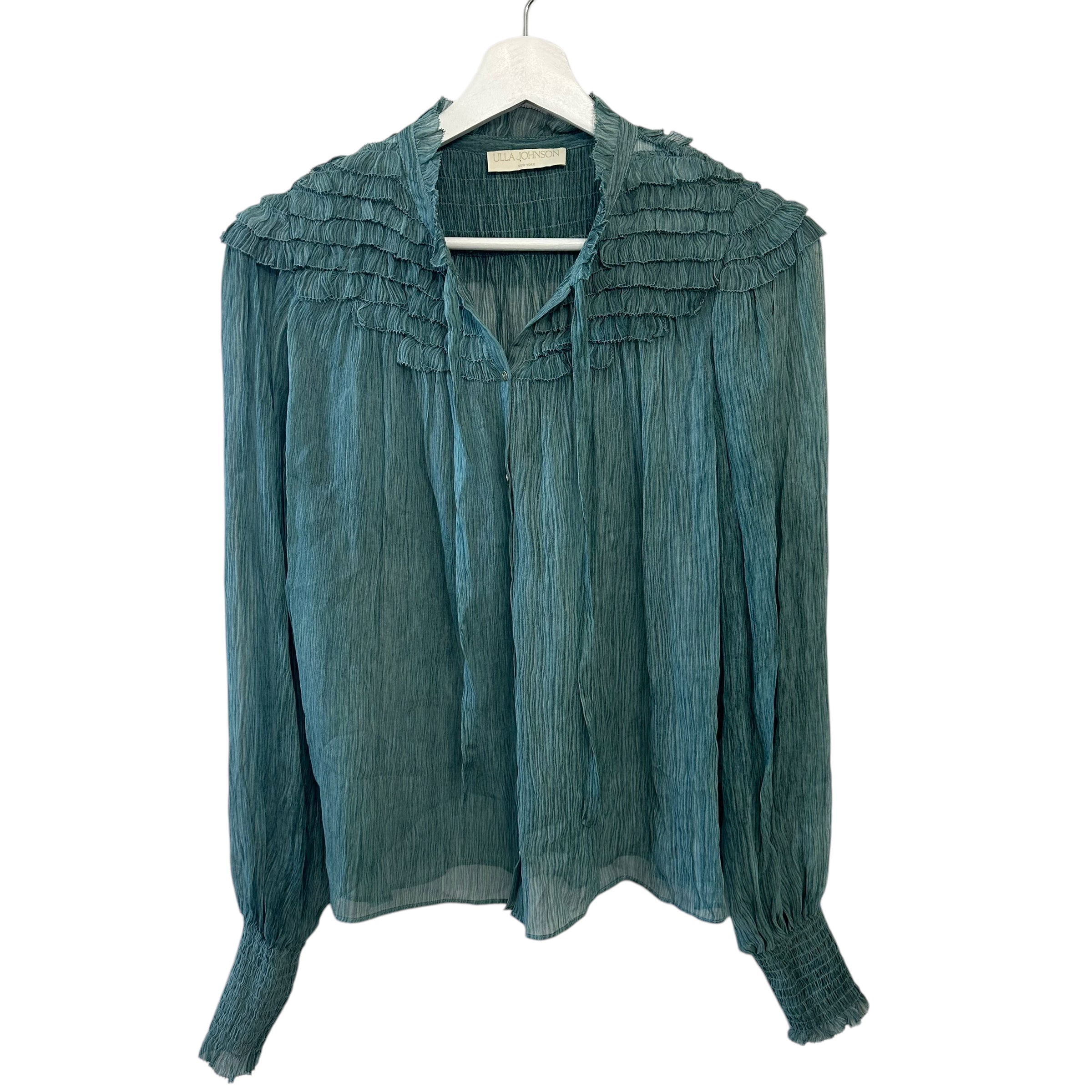 Ulla Johnson Eloise Blouse in Kelp Size 2