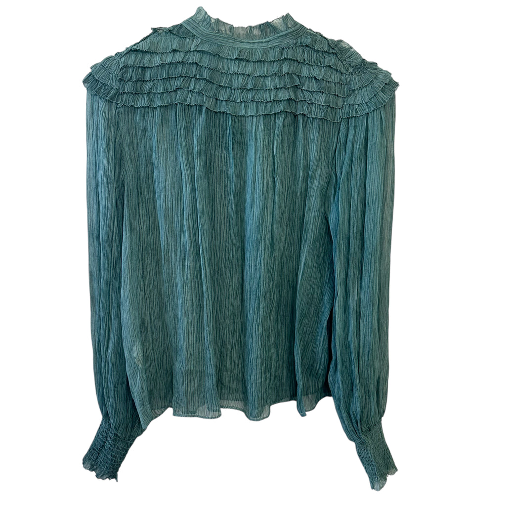 Ulla Johnson Eloise Blouse in Kelp Size 2