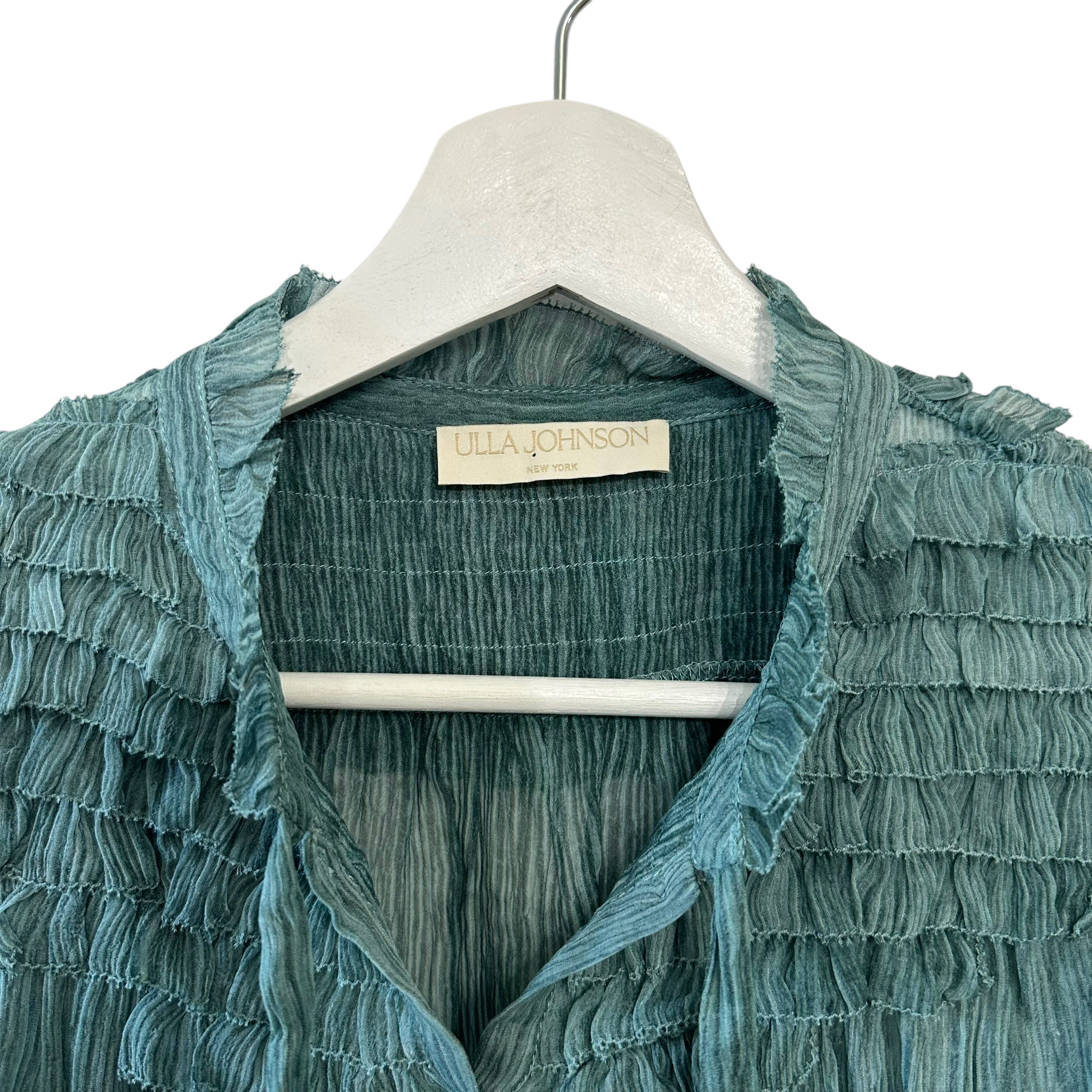 Ulla Johnson Eloise Blouse in Kelp Size 2