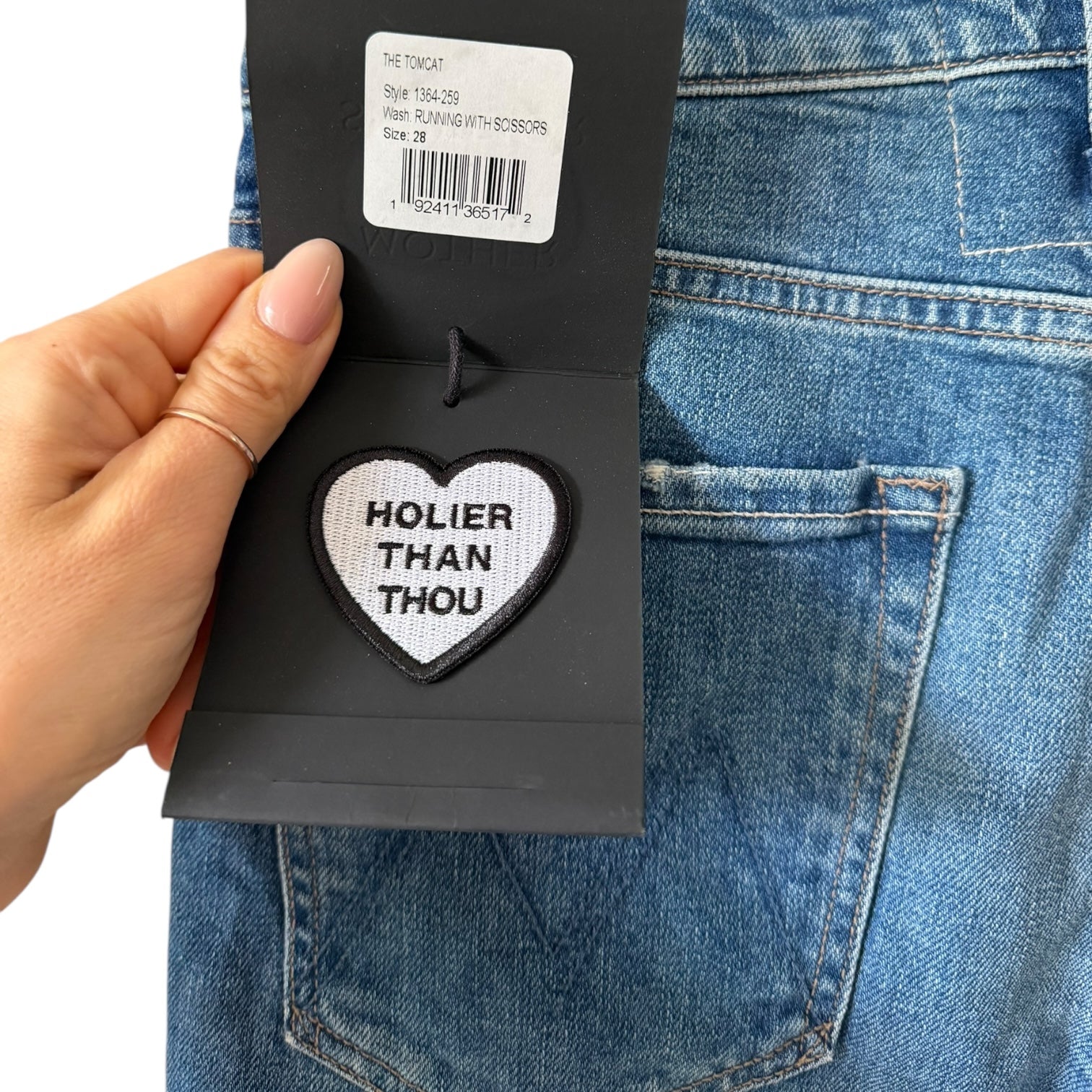 MOTHER Superior The Tomcat in Running with Scissors Size 28