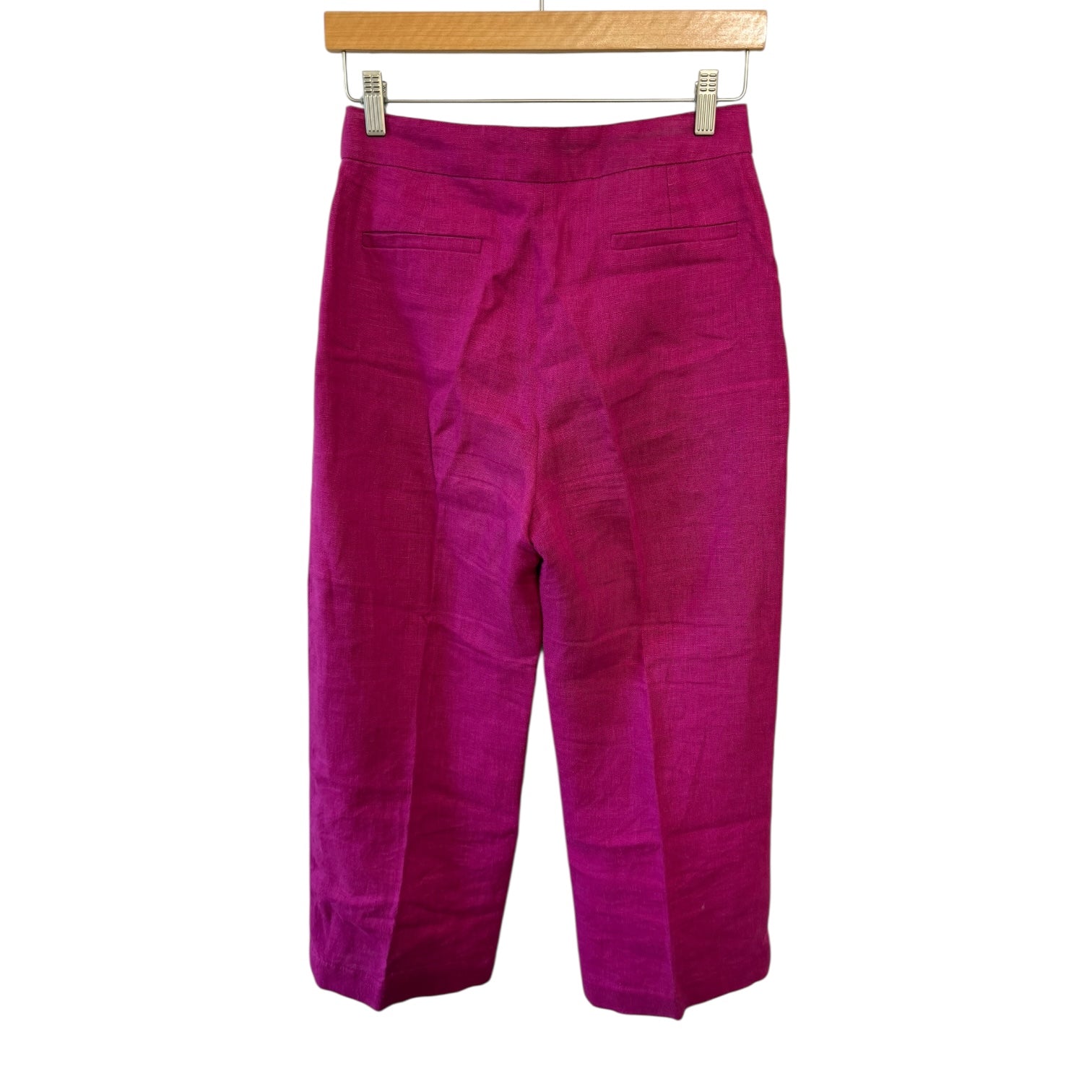 Sezane Martin Cropped Trousers Peony Size 2