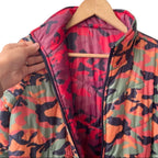 MOTHER Two Faced Puffer Jacket Reversible Camo Size S