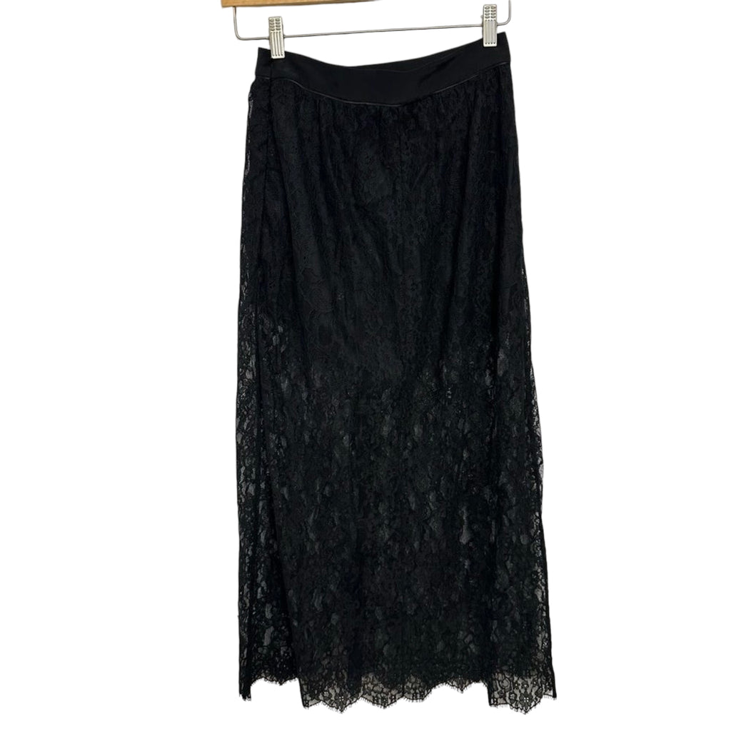 Fleur Du Mal Lace Midi Skirt Size 4