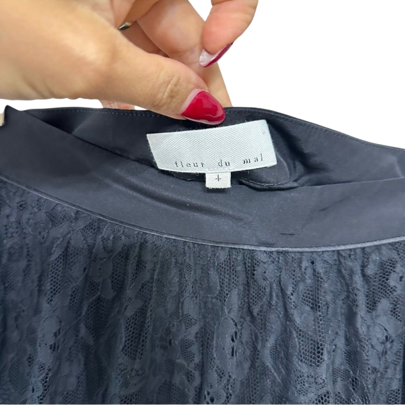 Fleur Du Mal Lace Midi Skirt Size 4