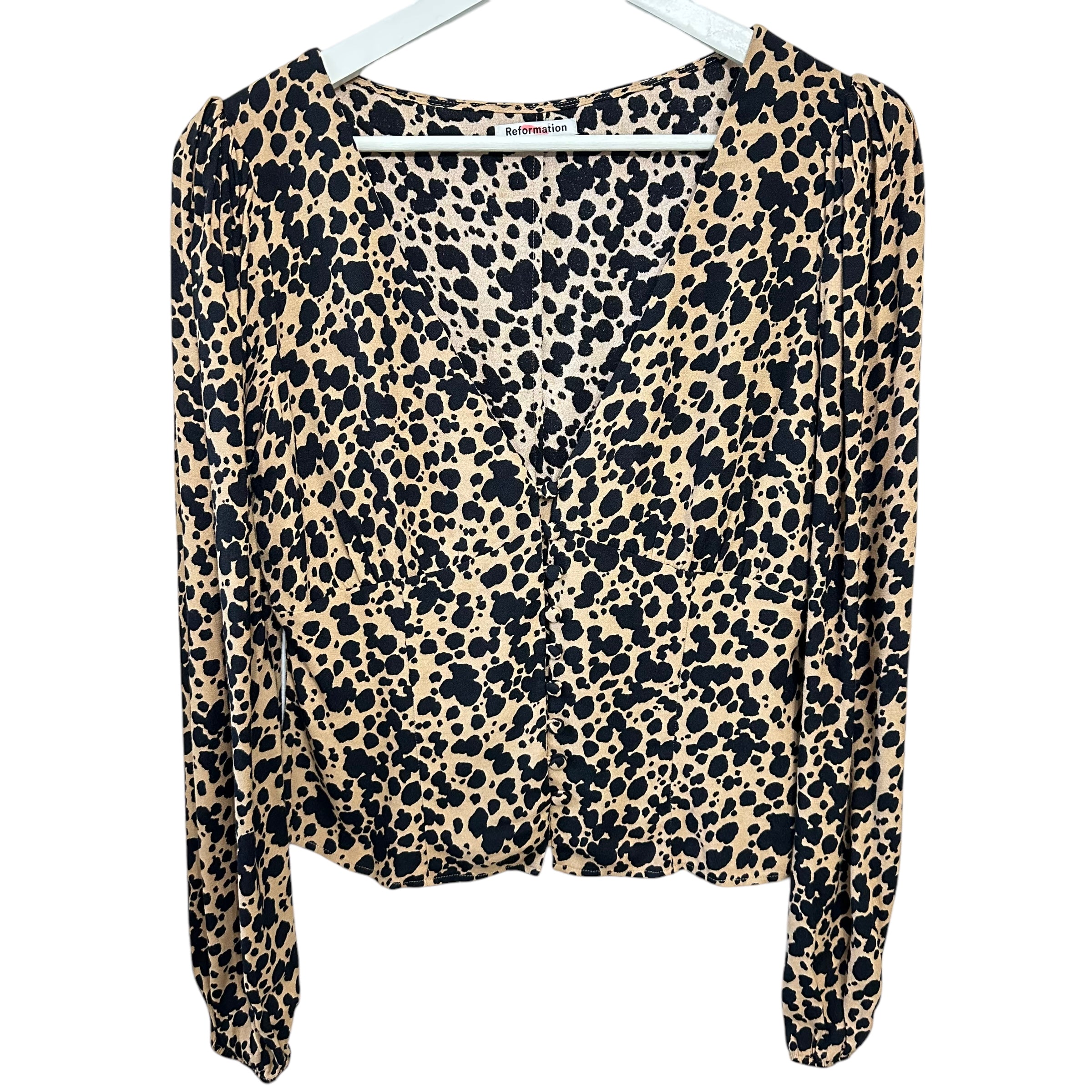 Reformation Nell Long Sleeve Top Size M