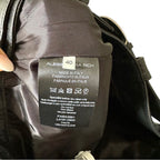 ALESSANDRA RICH Croc-Effect Leather Pants Size 40