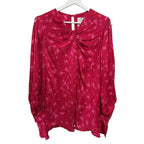 Acler Evanston Satin Blouse In Pink Size 4