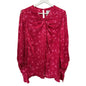 Acler Evanston Satin Blouse In Pink Size 4