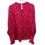 Acler Evanston Satin Blouse In Pink Size 4