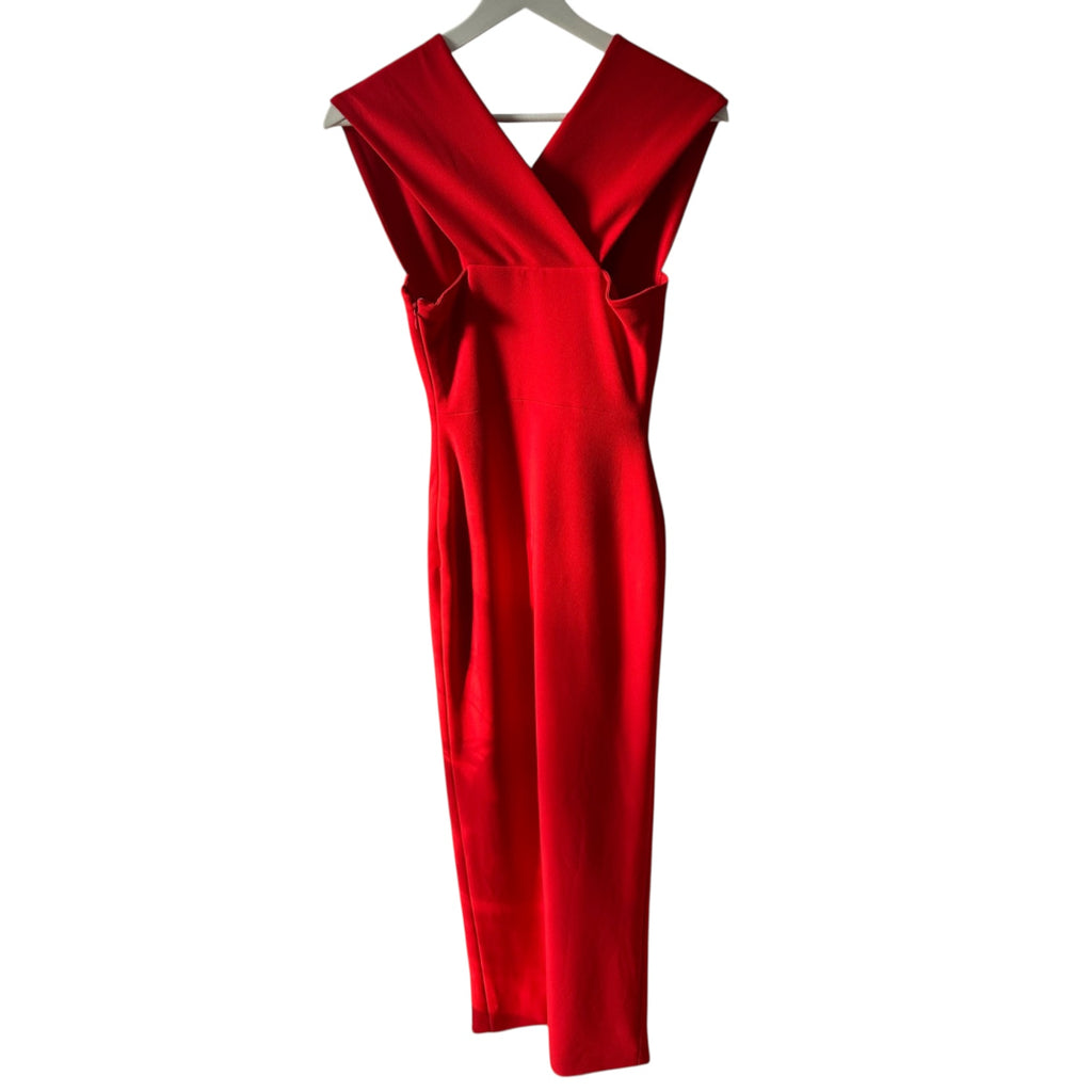 Solace London Ziva Red Crepe Gown Size 0
