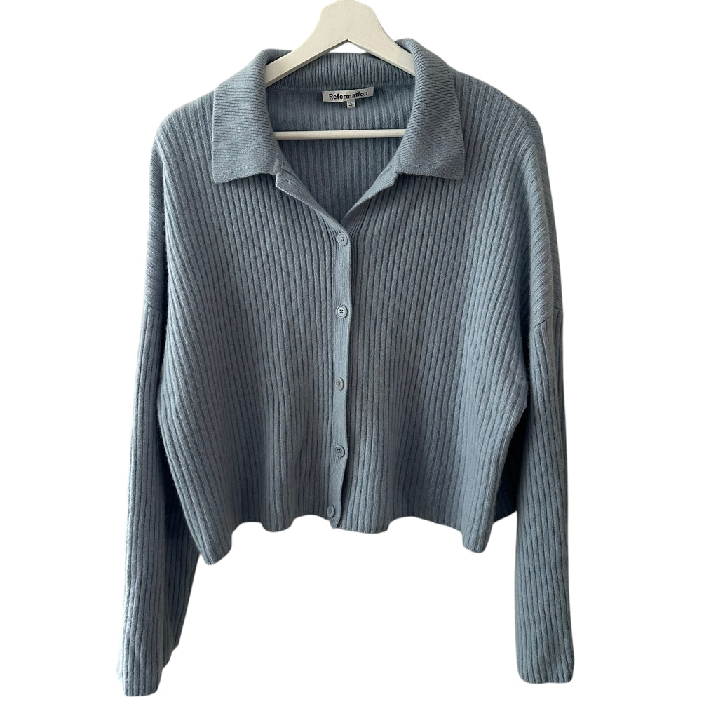 Reformation Frida Cashmere Cardigan Size L