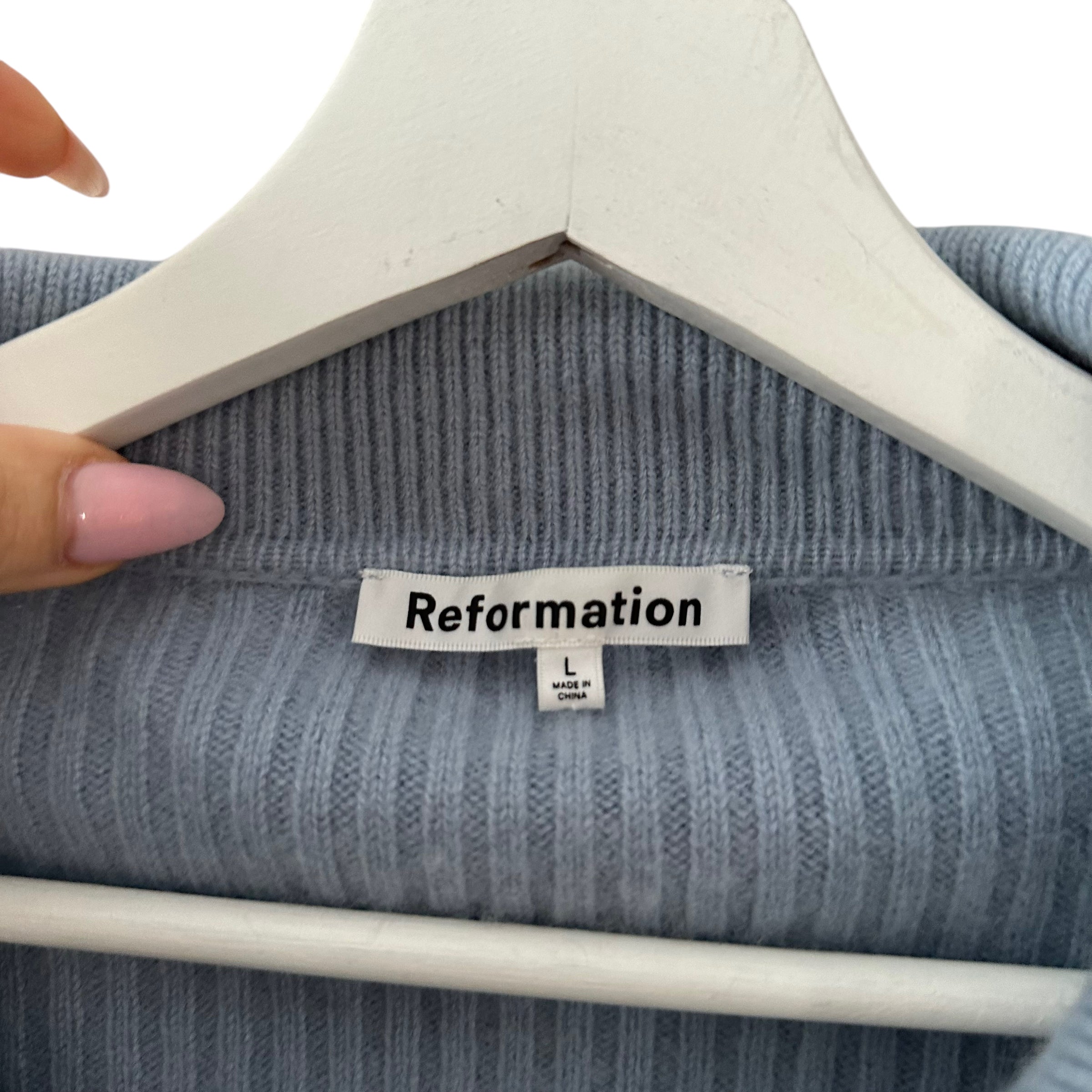 Reformation Frida Cashmere Cardigan Size L