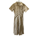 NICHOLAS Natural Tenley Button Down Corset Midi Shirt Dress Size 4