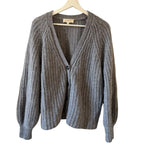 Sezane Basile Grey Cardigan Size M