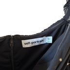 Self-Portrait Crystal-Embellished Stretch-Mesh Mini Dress Size 4