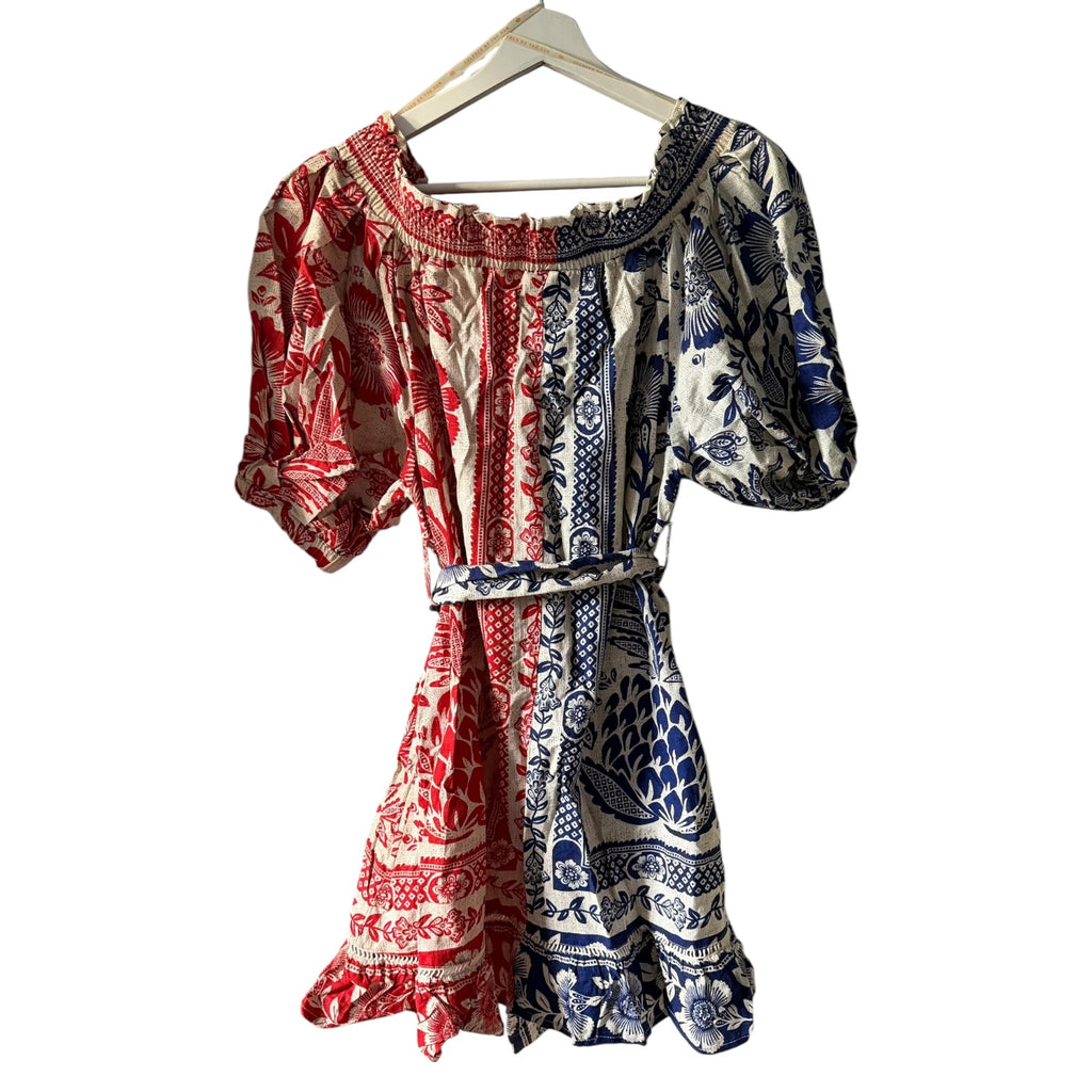 FARM Rio Mixed Pineapple Garden Mini Dress Size XS