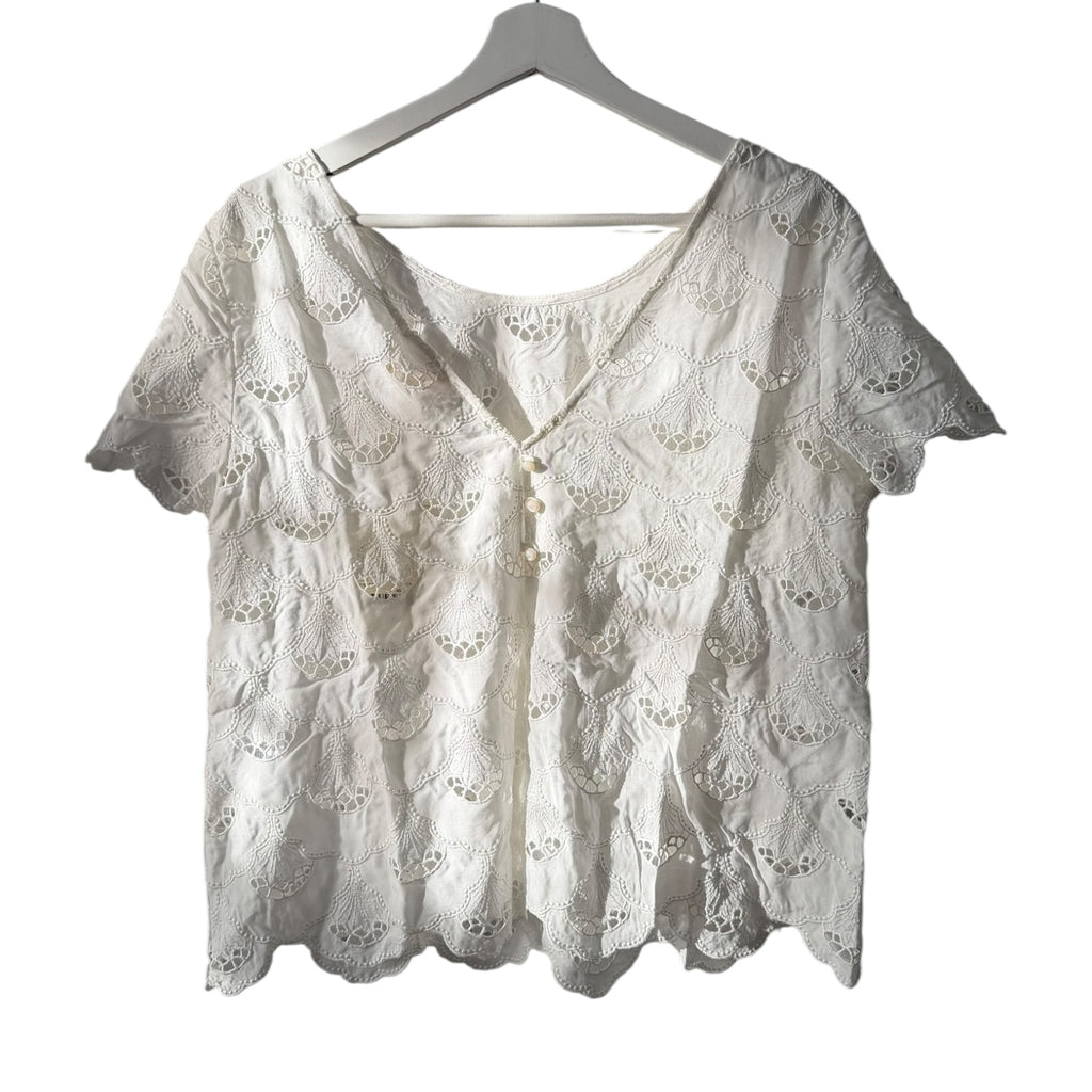 Sezane Lou Lace Top Size 8