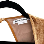 Reformation Cambrie Dress Gold Size 0