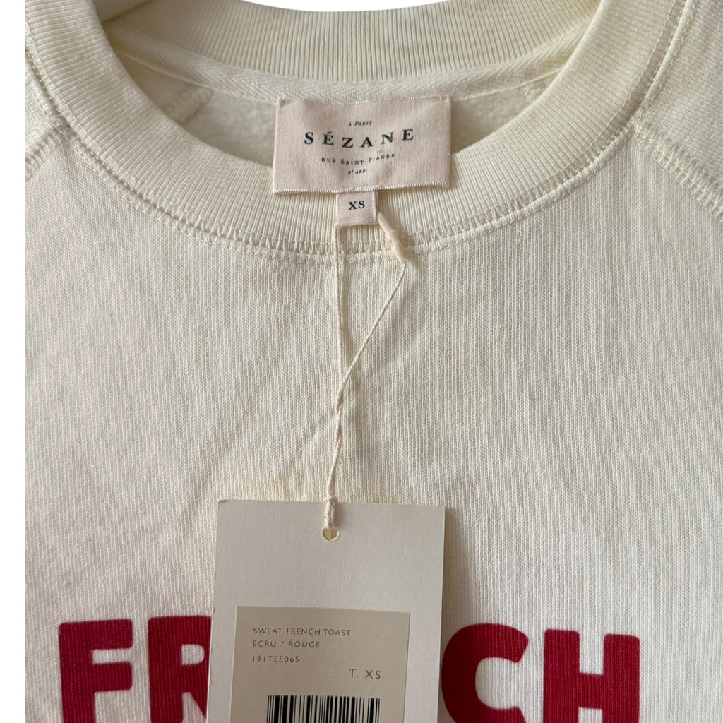 Sezane Sweatshirt French Toast Size XS