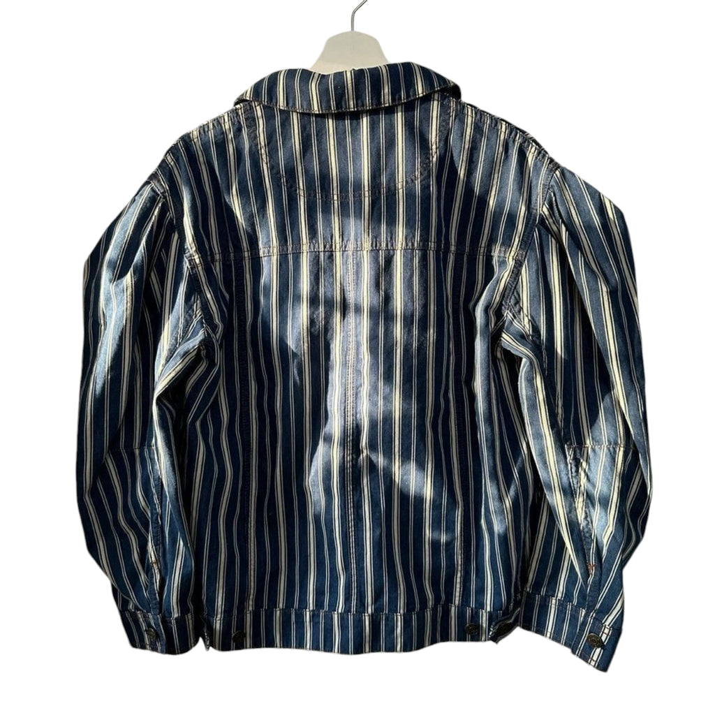 Ulla Johnson Odie Striped Denim Jacket Size S
