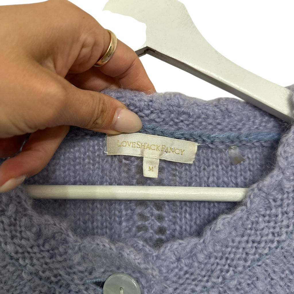 LoveShackFancy Gigi Sweater Cardigan Size M
