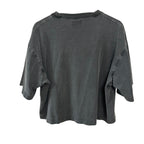Joah Brown Boxy Crew Cotton Tee Washed Black One Size