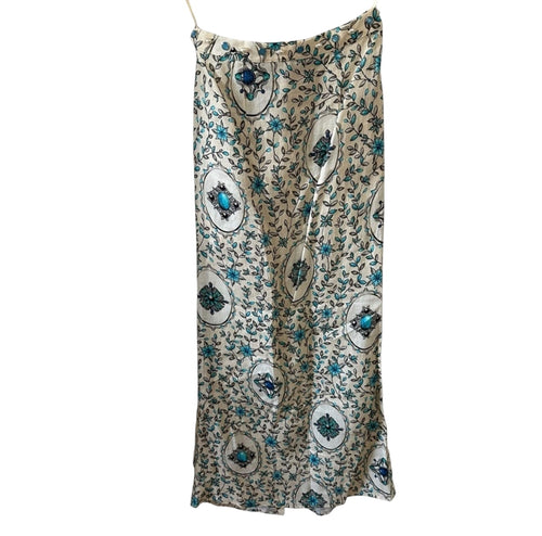 Agua By Agua Bendita Coralina Platero Linen Maxi Skirt Size XS
