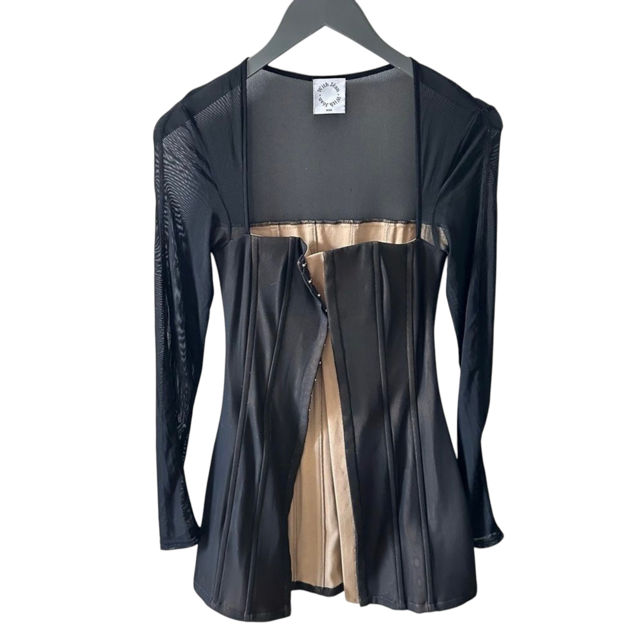 With Jean Al Dress in Black Size XXS