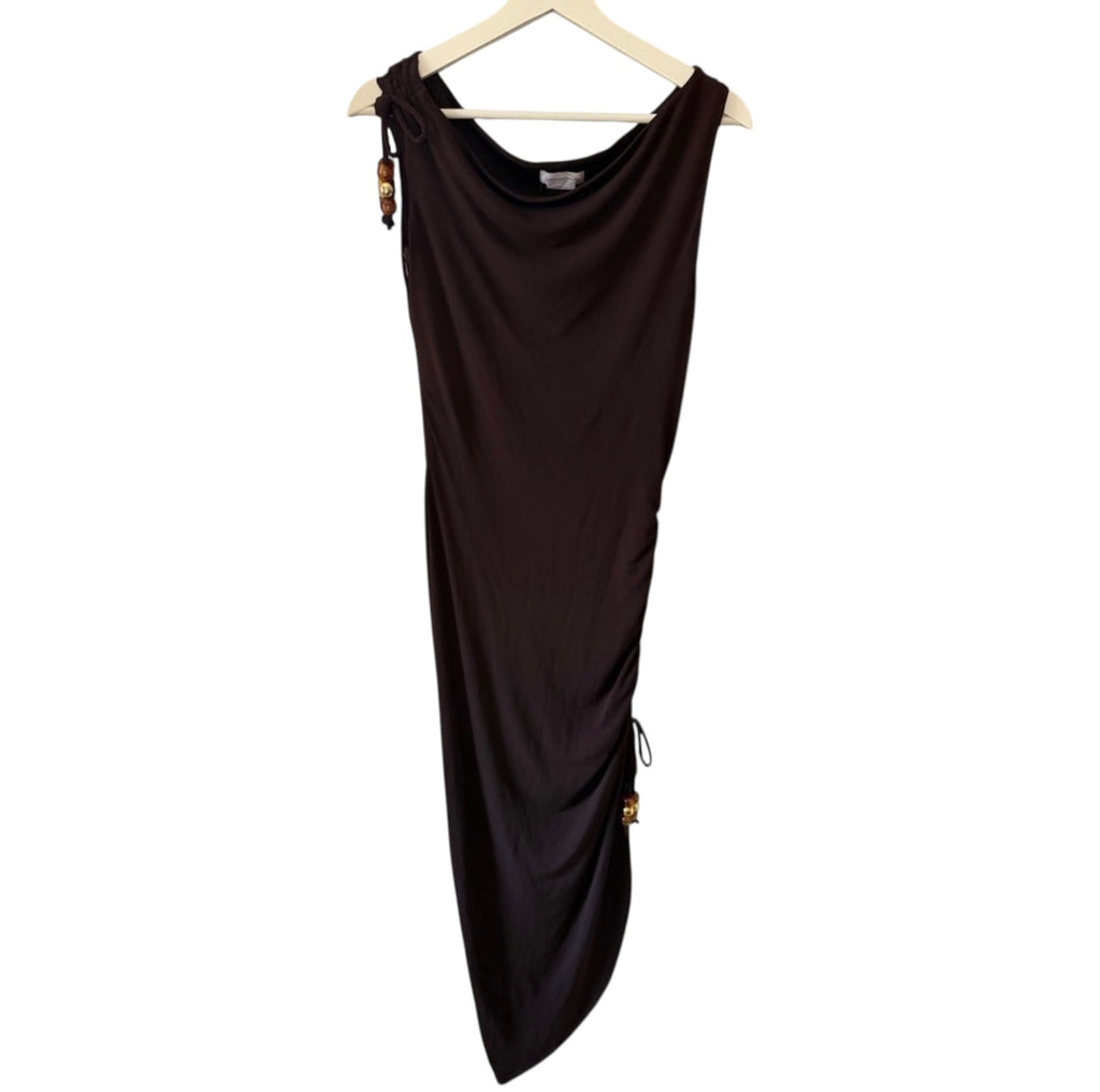 Lovers and Friends Gabrielle Midi Dress in Chocolate Brown Size S