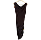 Lovers and Friends Gabrielle Midi Dress in Chocolate Brown Size S